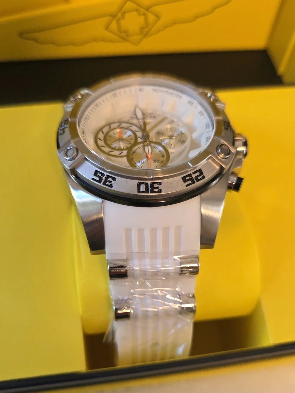 521.  Invicta Speedway Impulse Men's Watch - 52mm, White, Steel (51011)